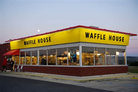 waffle house worker blocking chair